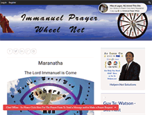 Tablet Screenshot of immanuelprayerwheel.net
